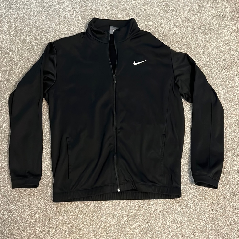 Men’s Black Nike Golf Sweater Zip Up - Medium